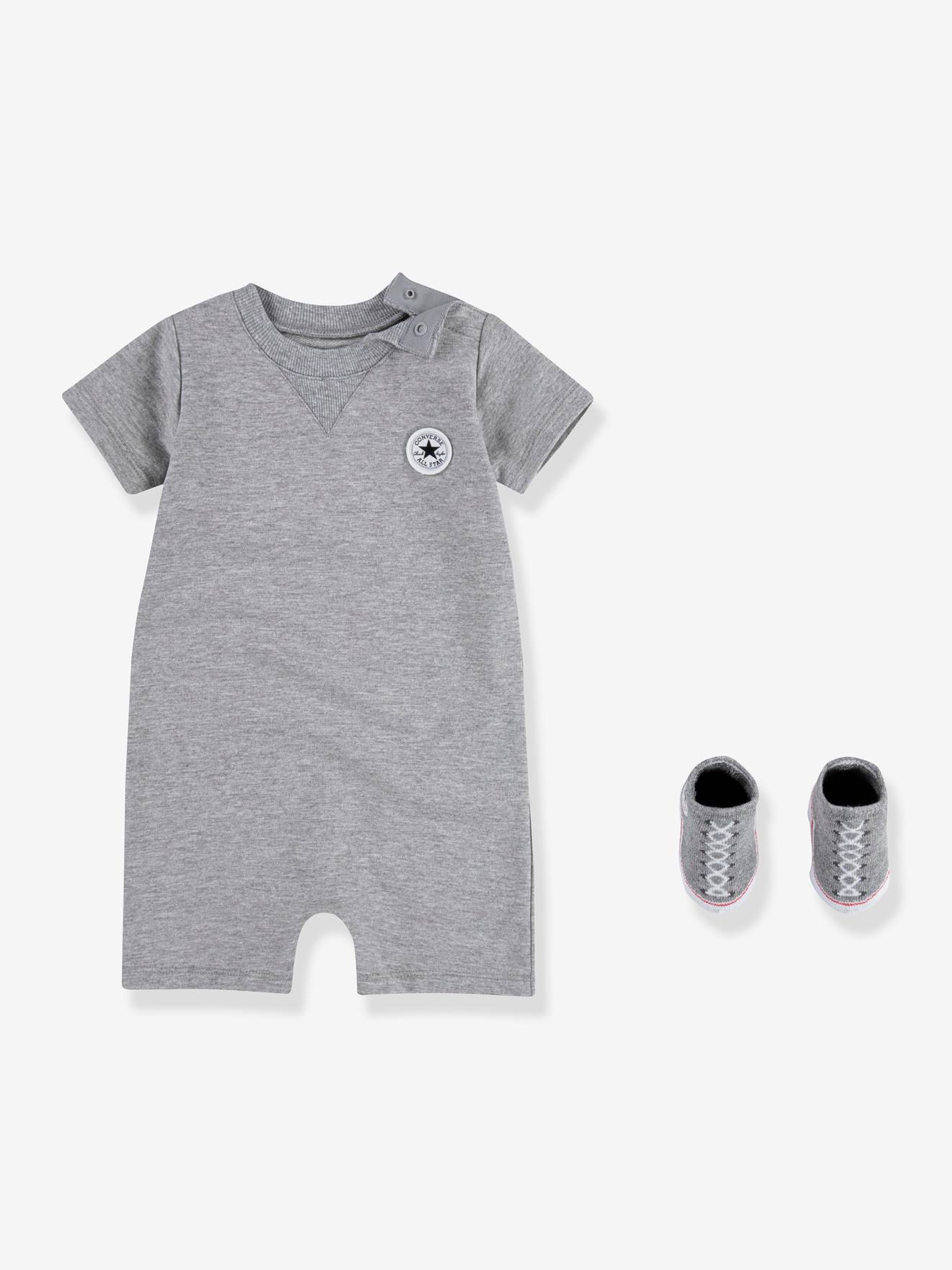 Converse 2-teiliges Baby-Set LIL CHUCK CONVERSE: Kurzoverall & Socken - rosa