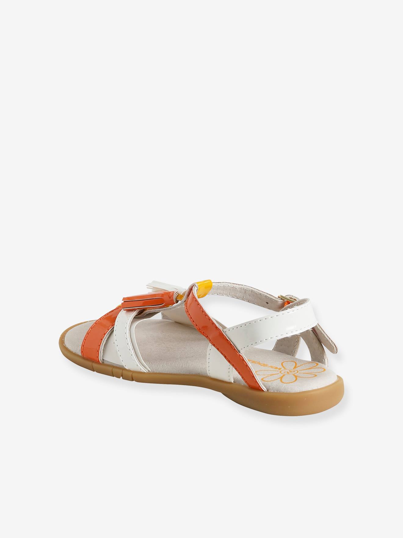 Vertbaudet Mädchen Sandalen mit Quasten - gelb