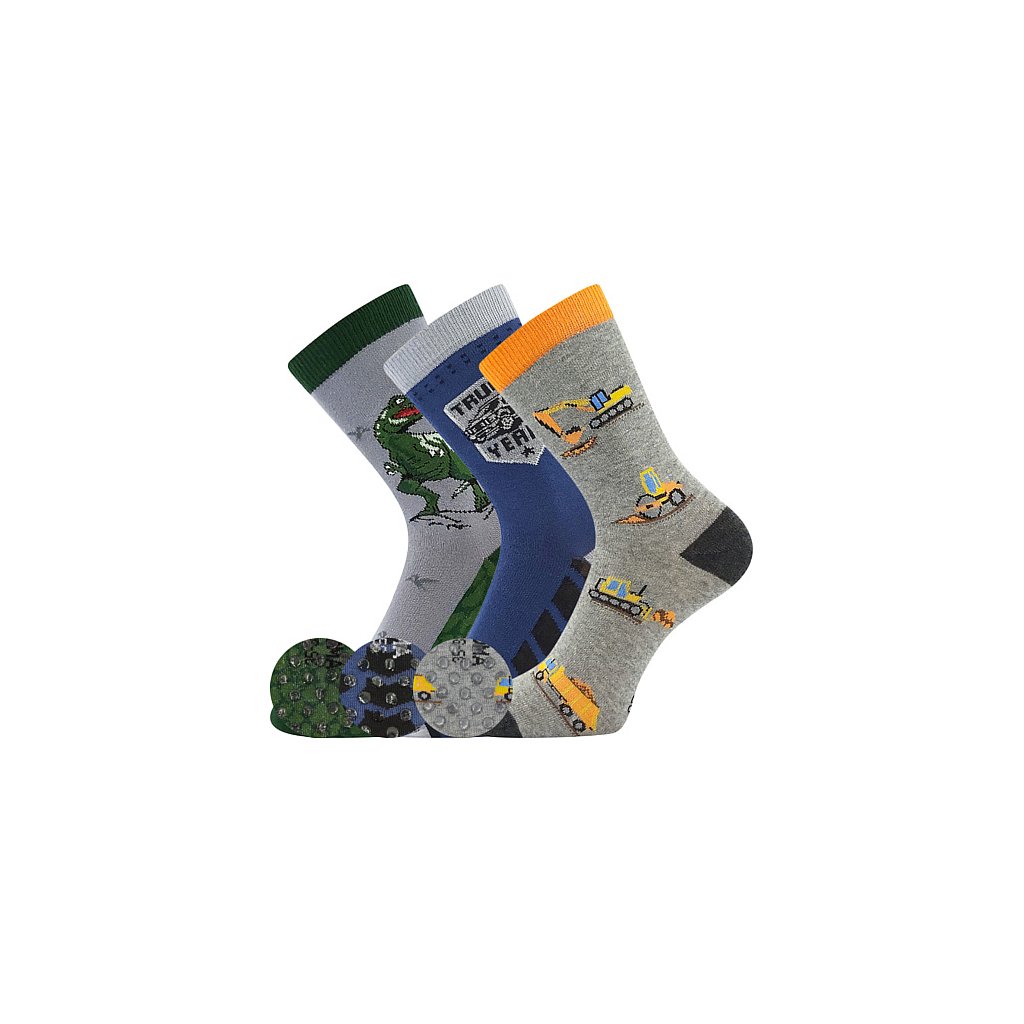 Voxx Filip 06 ABS Mix A Boys rutschfeste Socken, 3 Paare