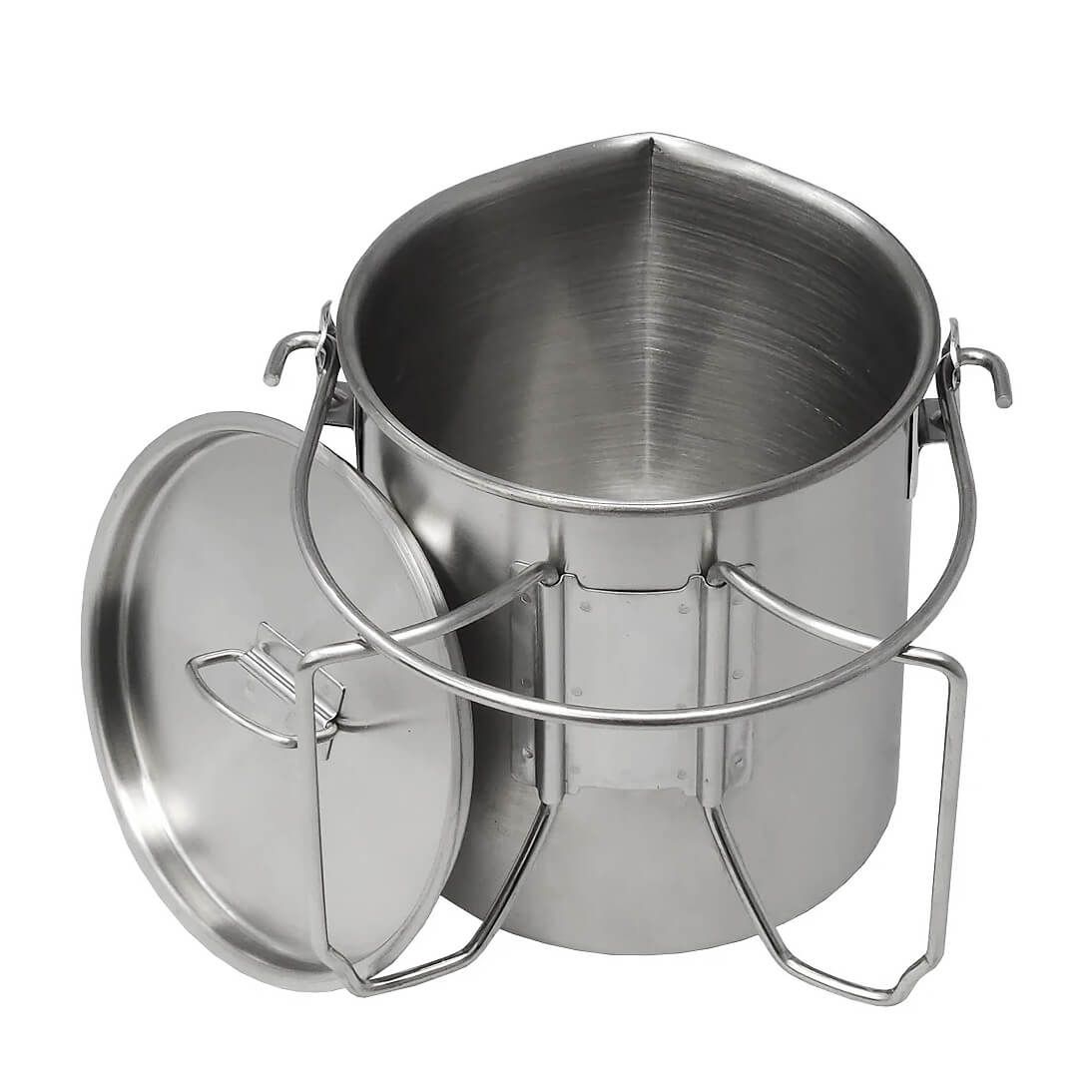 Edelstahl Bush Pot mit Deckel 0.95 Liter