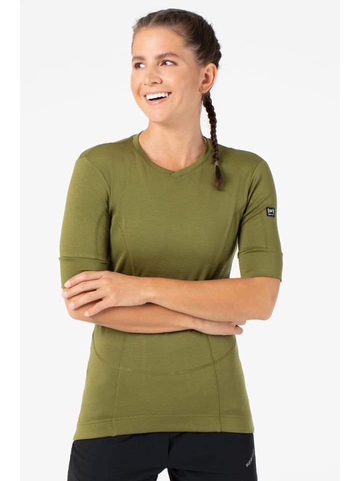 super.natural Merino Fahrradtrikot W GRAVA TEE in oliv günstig kaufen