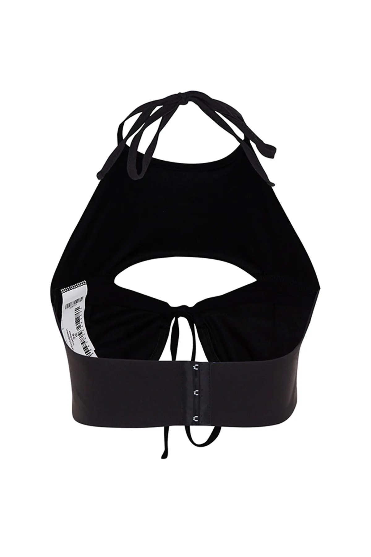 Trendyol Collection  Schwarzes, bauchfreies, gewebtes Bustier mit Fenster/Ausschnitt und detailliertem Ausschnitt TPRSS23BS00077