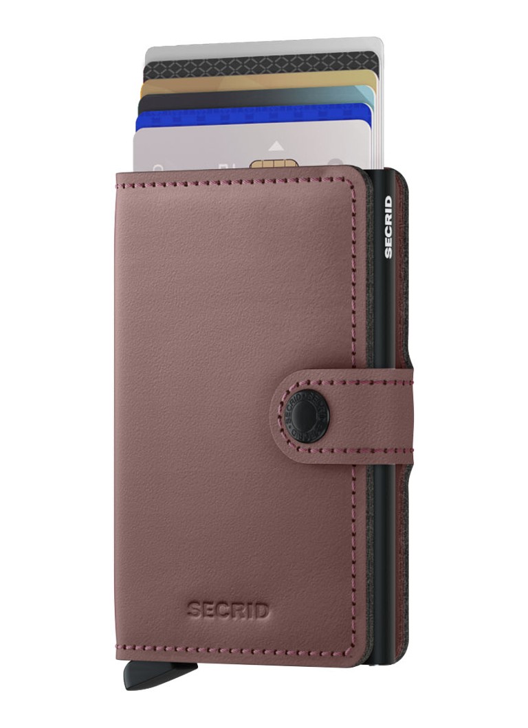 Portafoglio mini Secrid in pelle con porta carte di credito.