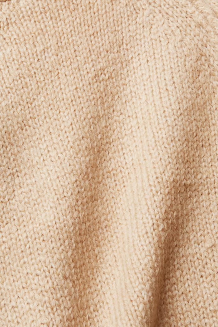 Cropped-Cardigan aus Wollmix