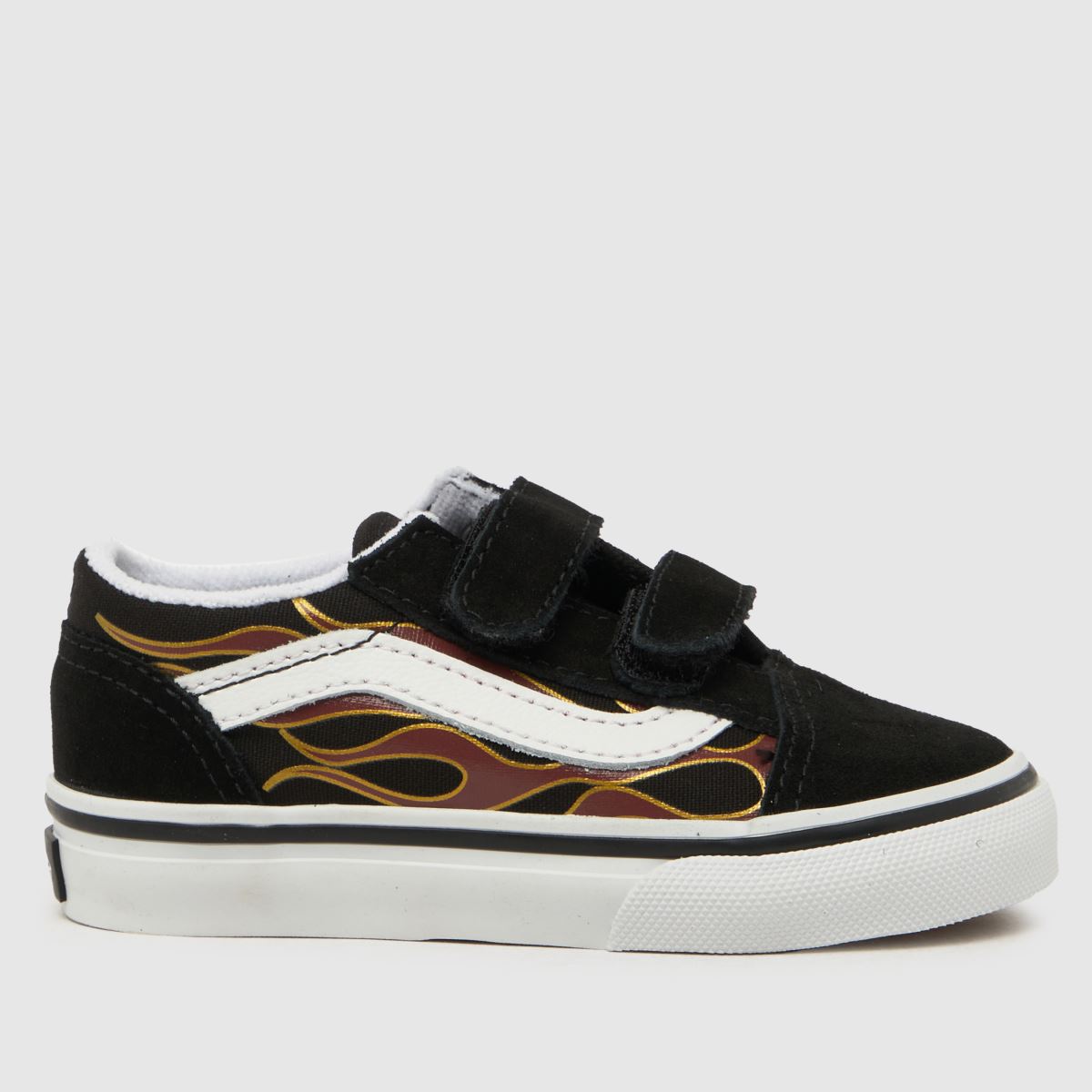 Vans svarta och vita Old Skool v pojkar småbarnsskor