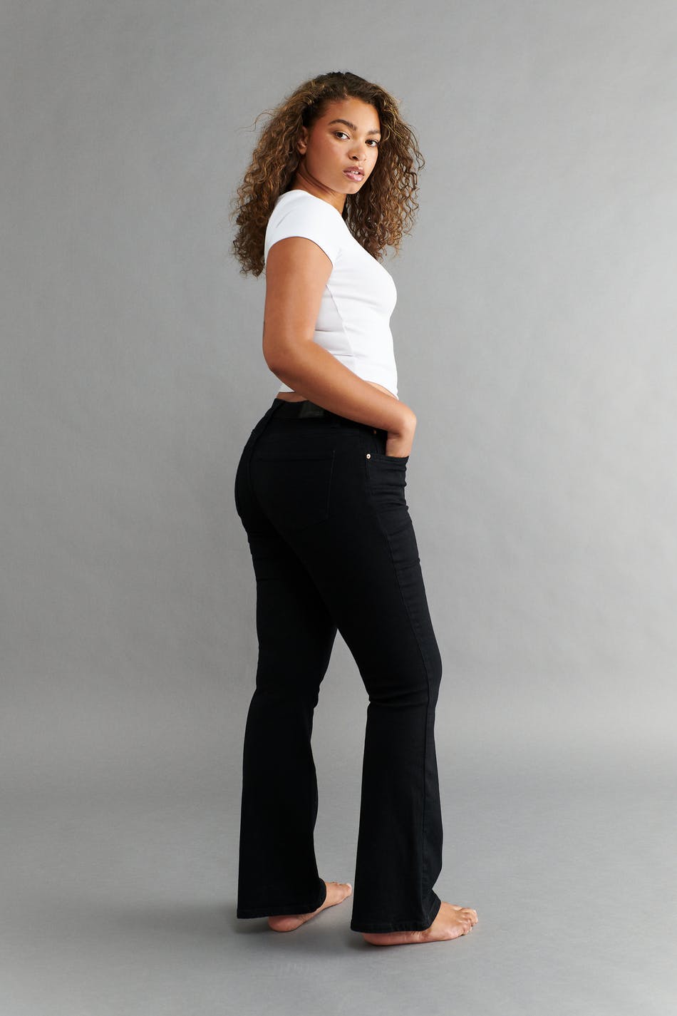 Low waist bootcut jeans