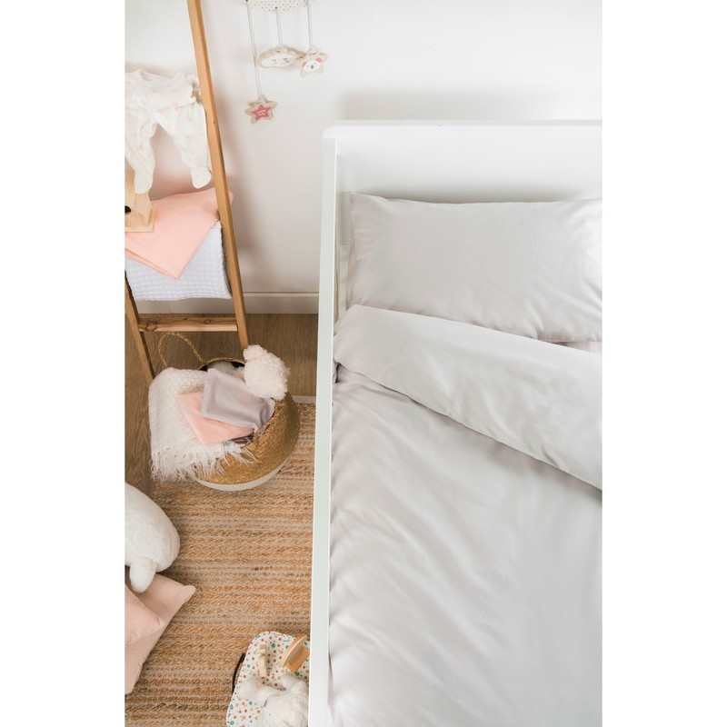 Housse de couette bébé unie en Coton Bio