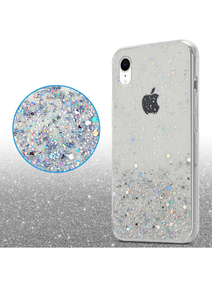 cadorabo Hülle für Apple iPhone XR Glitter in Transparent mit Glitter günstig kaufen iPhone XR