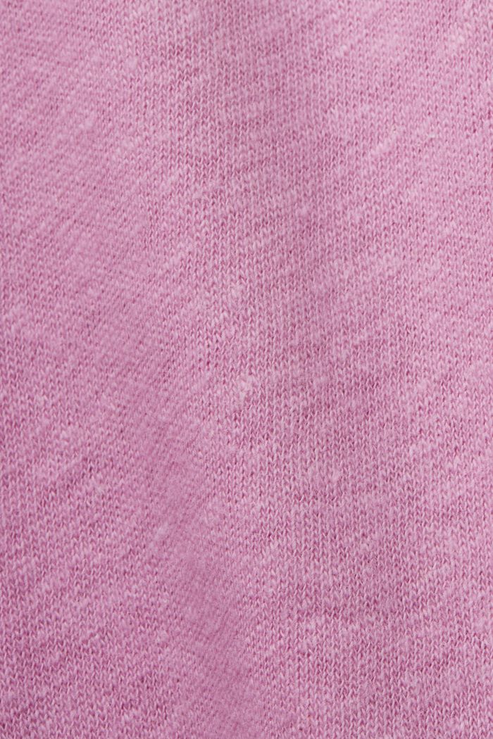 CURVY T-Shirt aus Baumwolle-Leinen-Mix