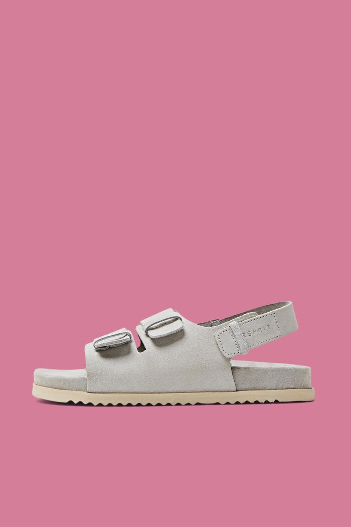 Sandalen aus Veloursleder