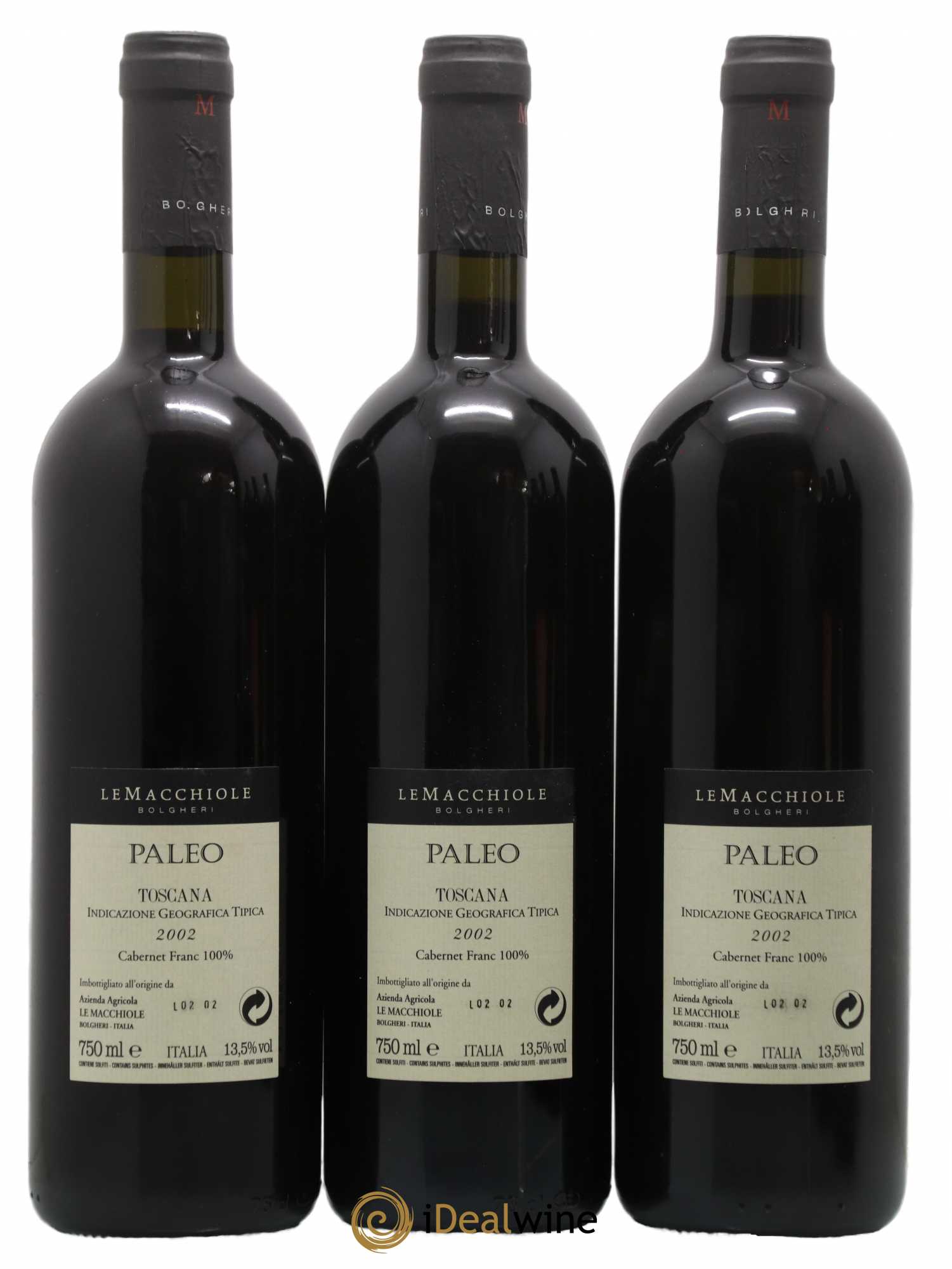 Toscana IGT Le Macchiole Paléo  2002 - Lot de 6 Bouteilles