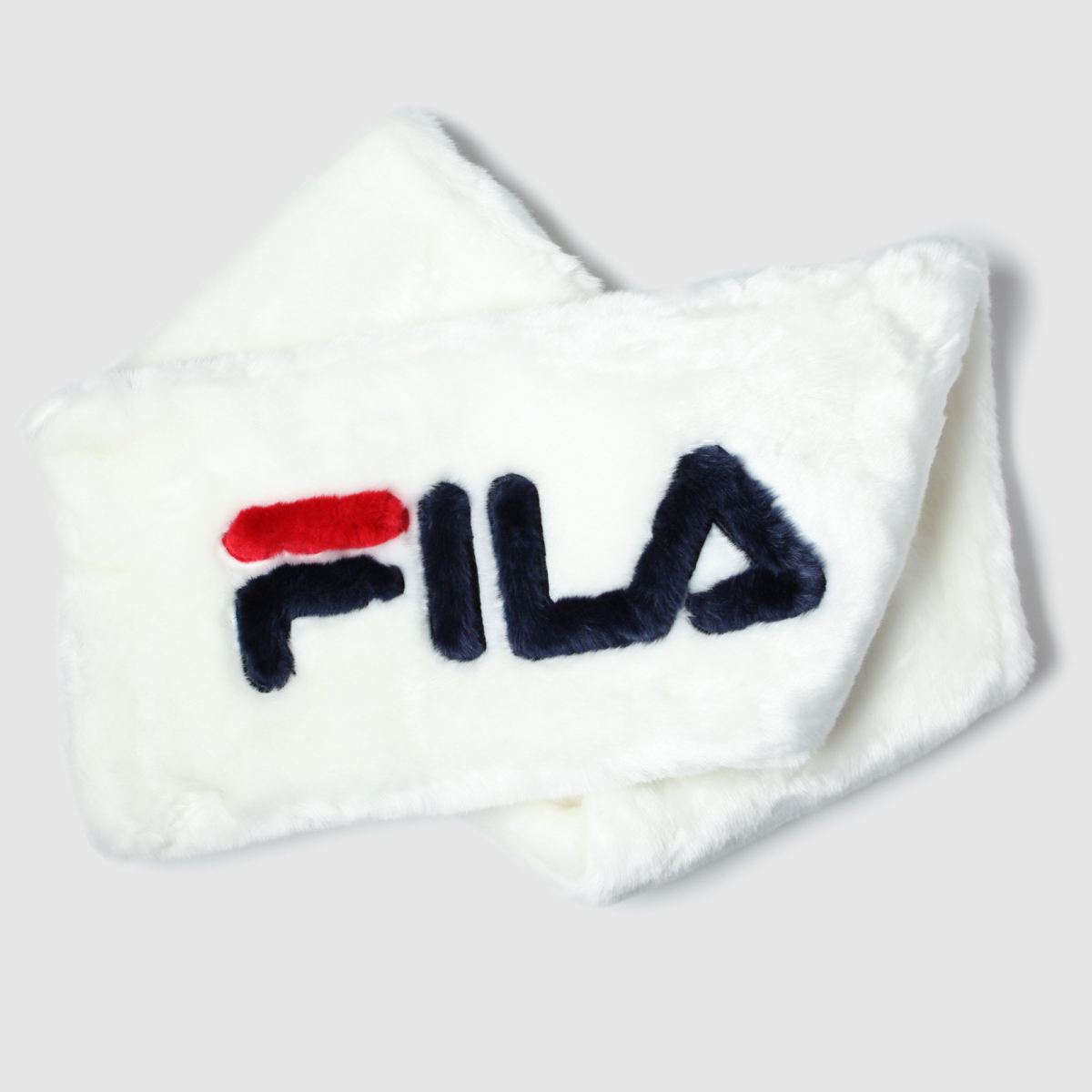 Fila vit Selina halsduk i fuskpäls