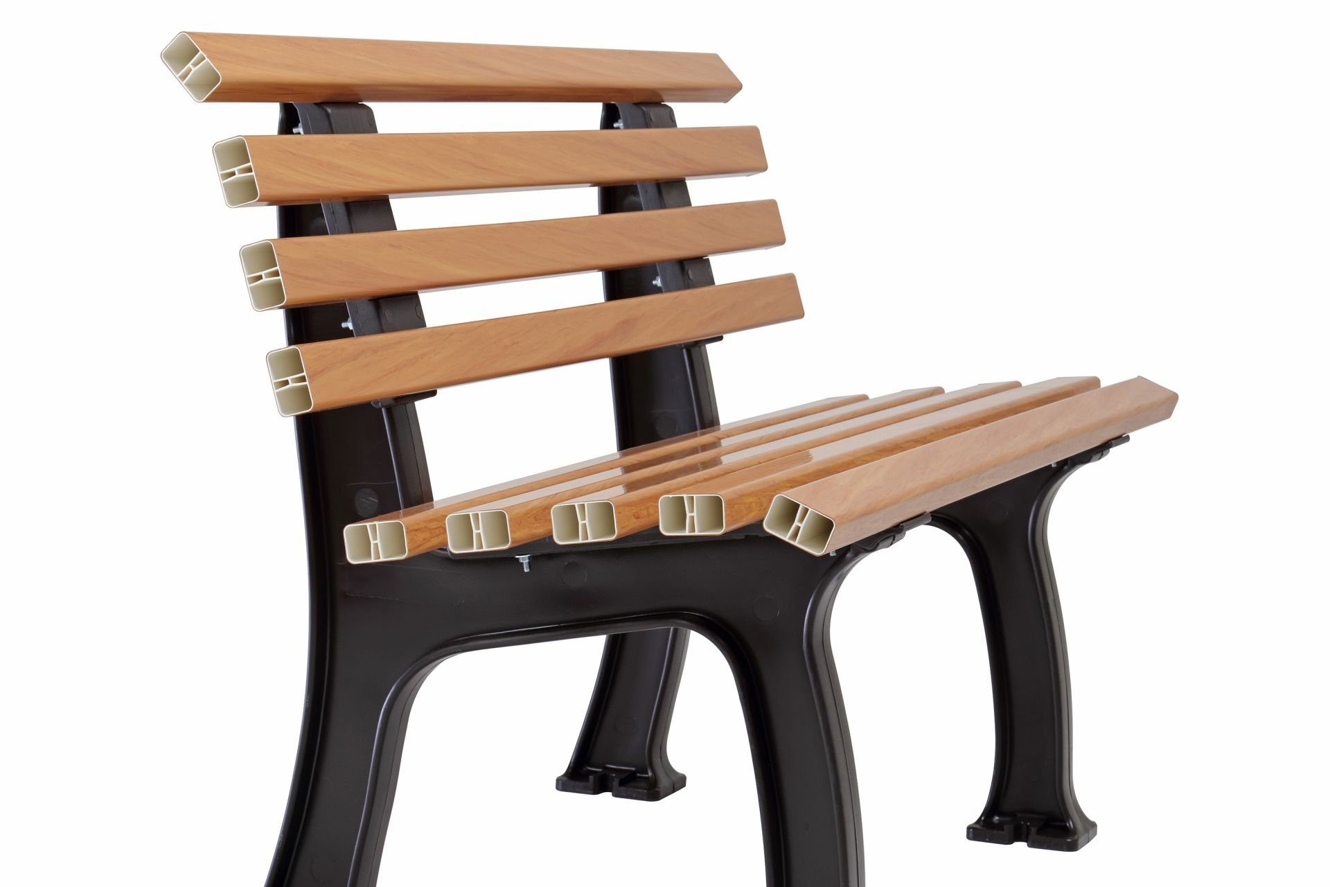 Blome Gartenbank Gartenbank Ibiza 2-Sitzer, Pflegeleichter Kunststoff, Weiß