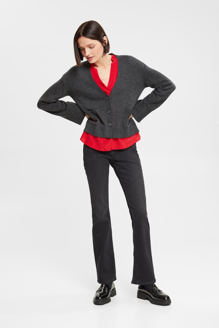 Cardigan aus Wollmix, LENZING™ ECOVERO™