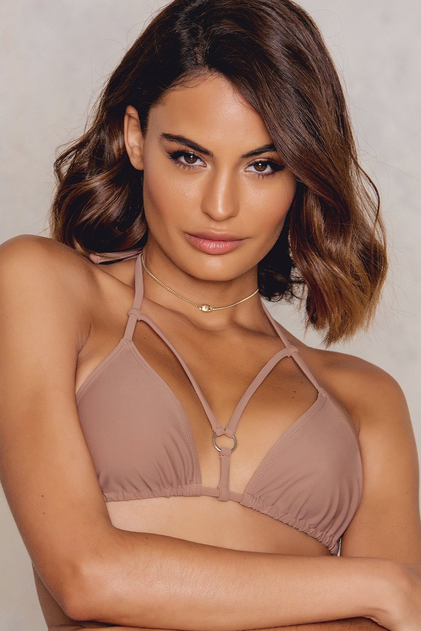 Strap Triangle Bikini Top