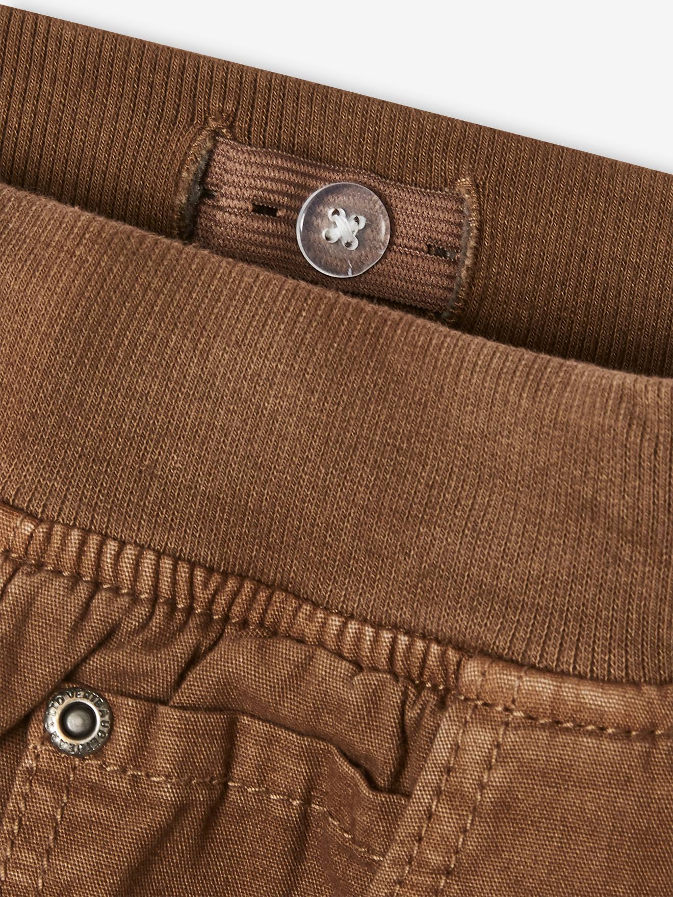 Vertbaudet Jungen Joggpants mit Fleecefutter - hellbraun