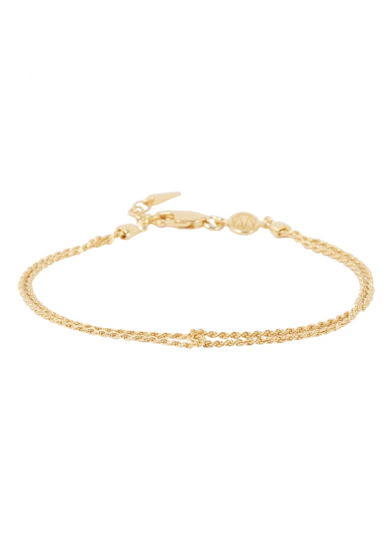 Missoma Double Rope bracelet gold-plated