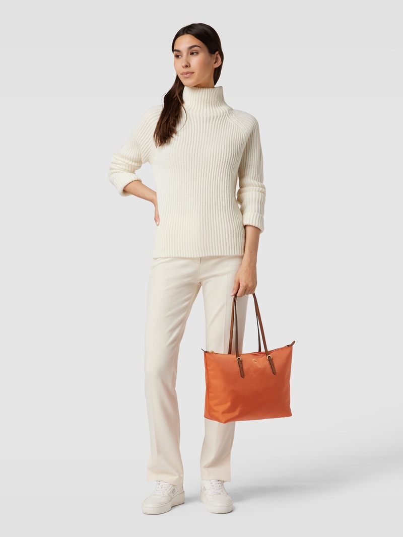 Tote Bag mit Label-Detail Modell 'KEATON' in orange
