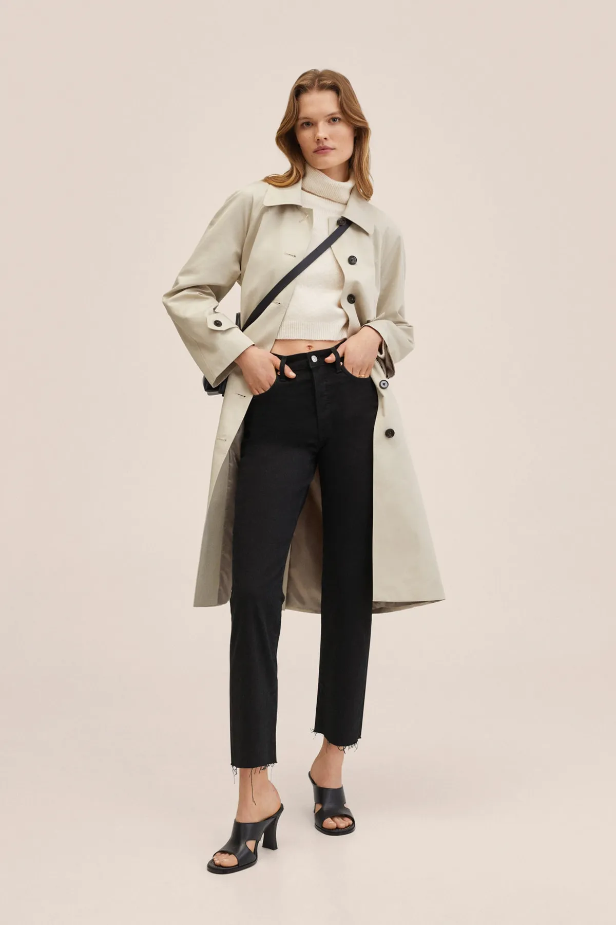 MANGO  27009805 Damen / Mädchen Schwarzer Denim