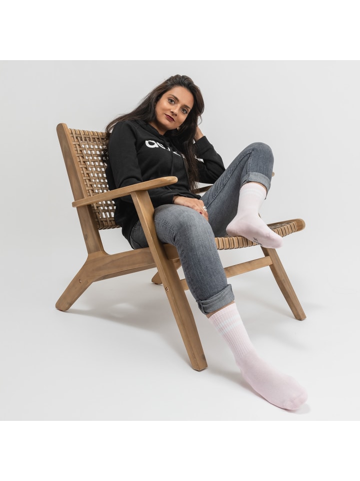 Occulto 6er Pack Retro Tennis Socken Serena in Weiß-Pink günstig kaufen