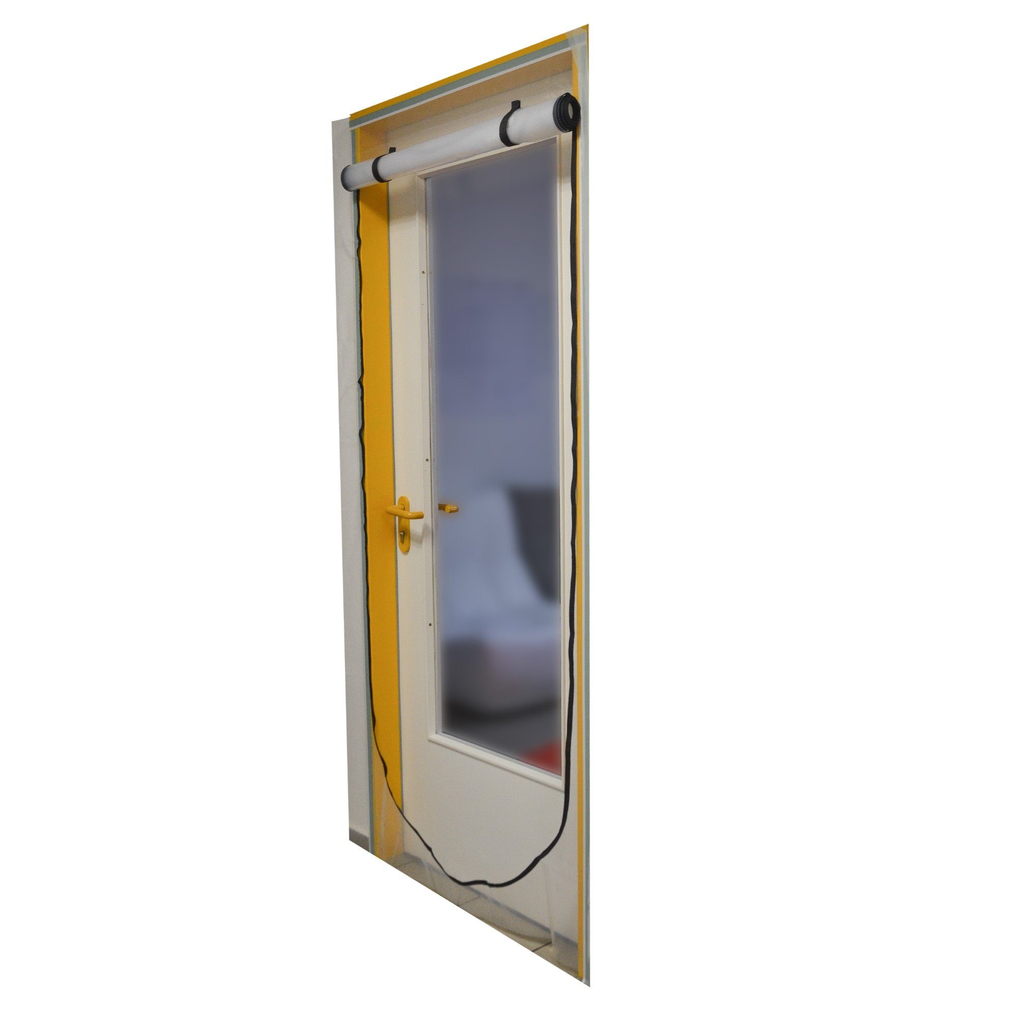 Scorprotect® Haustür Folien Staubschutztür U-Form mit Reißverschluss