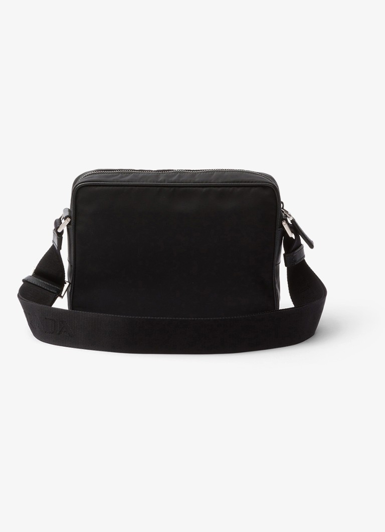 Geantă de umăr Prada Re-Nylon cu detalii din piele