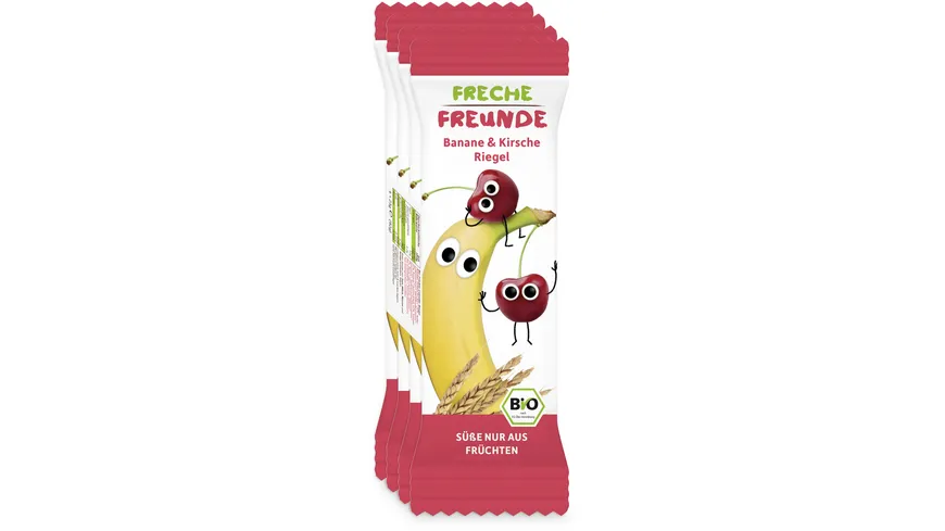 Freche Freunde Bio Riegel Banane & Kirsche 4x23g 92 g
