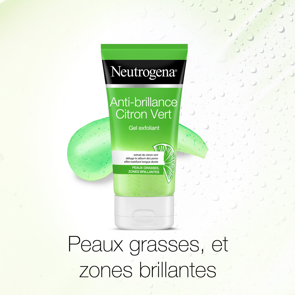 neutrogena Neutrogena Gel oyant Exfoliant Visage, Anti-Brillance, Citron Vert, 150 ml Soin visage