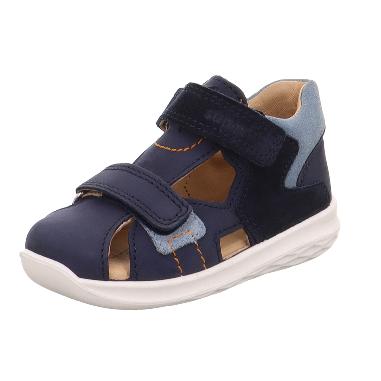 BUMBLEBEE - Blau Sandale mit Klettverschluss