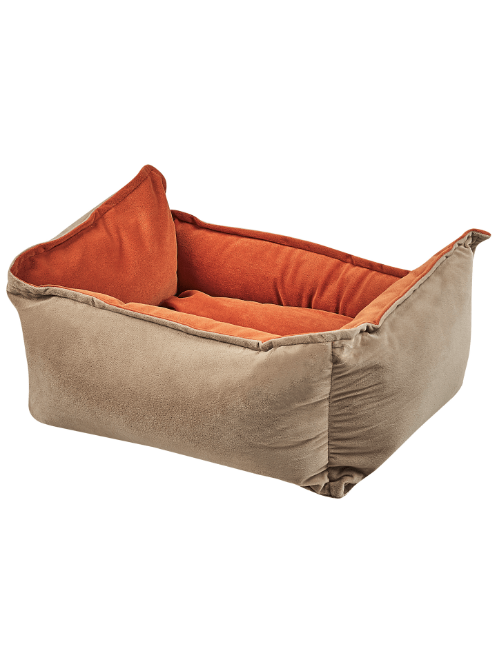 Beliani Tierbett IZMIR in Beige/Orange - (W) 50 x (H) 18 x (L) 35 cm günstig kaufen onesize