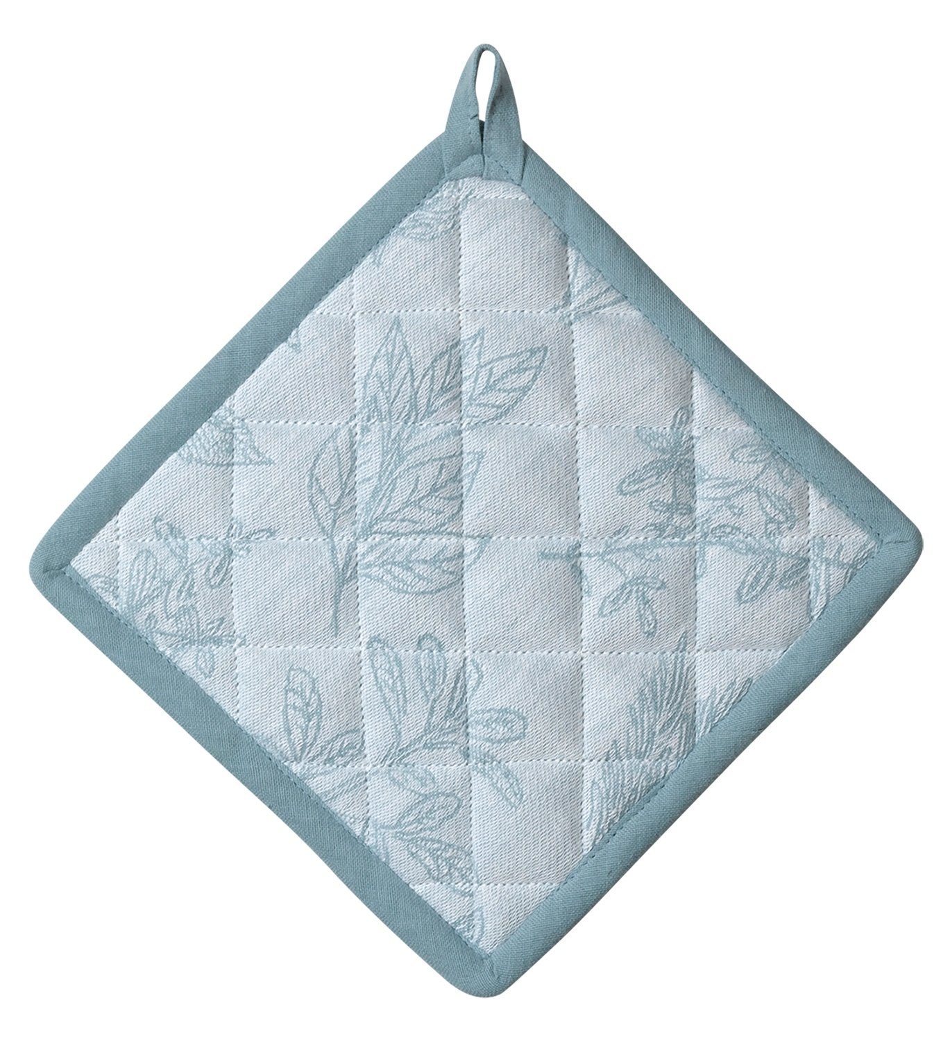 kela Auflaufform Topflappen SVEA, Blau, B 20 cm, L 20 cm, Baumwolle
