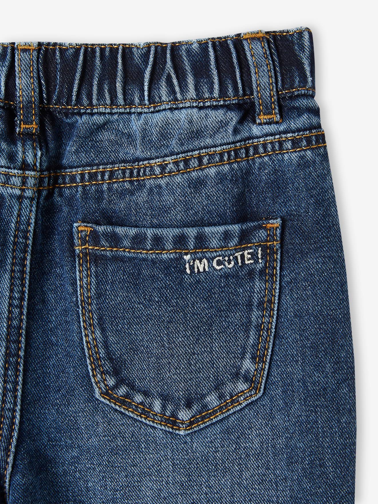 Jean Mom fit MorphologiK fille tour de hanches MEDIUM stone