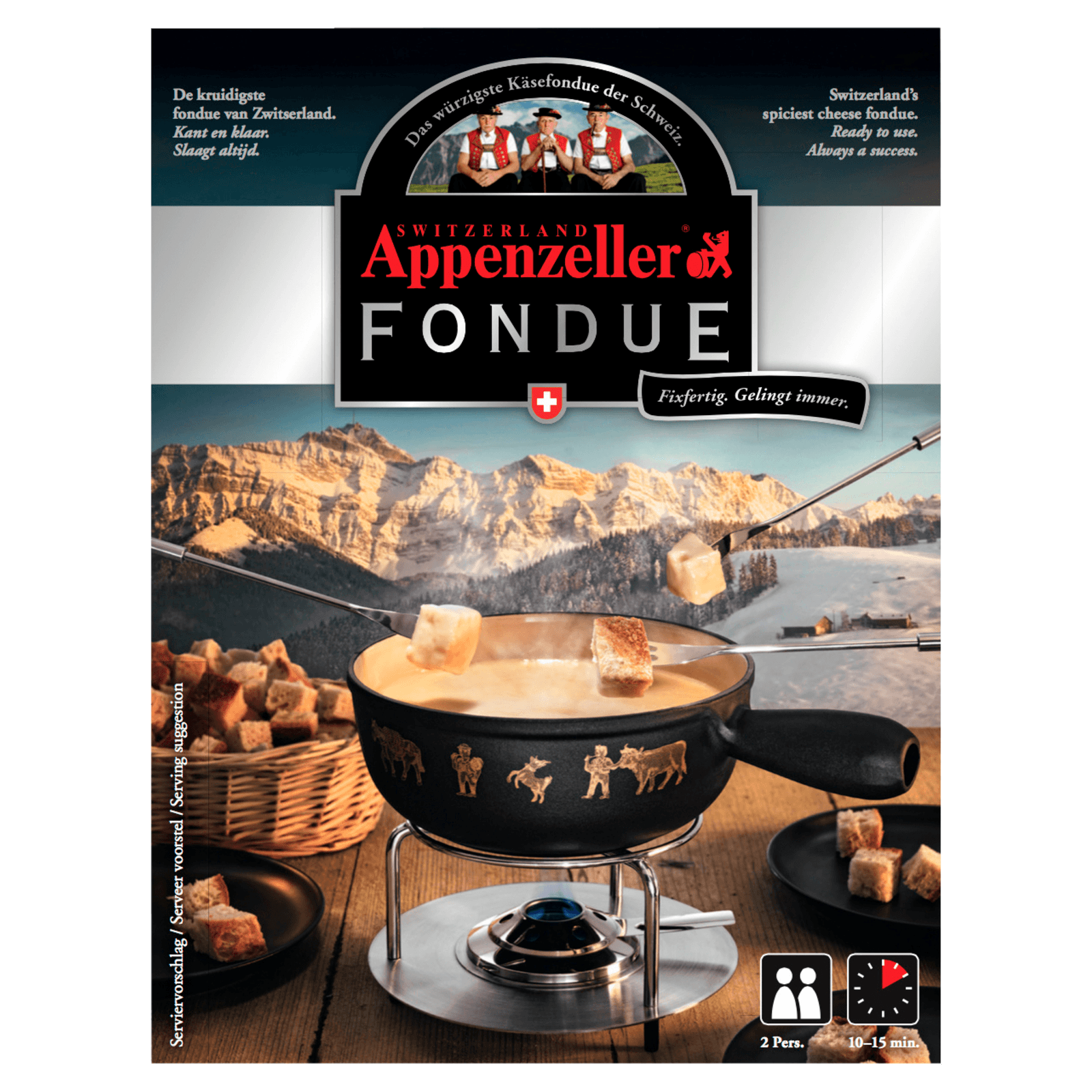 Appenzeller Schweizer Fondue Käse 400g