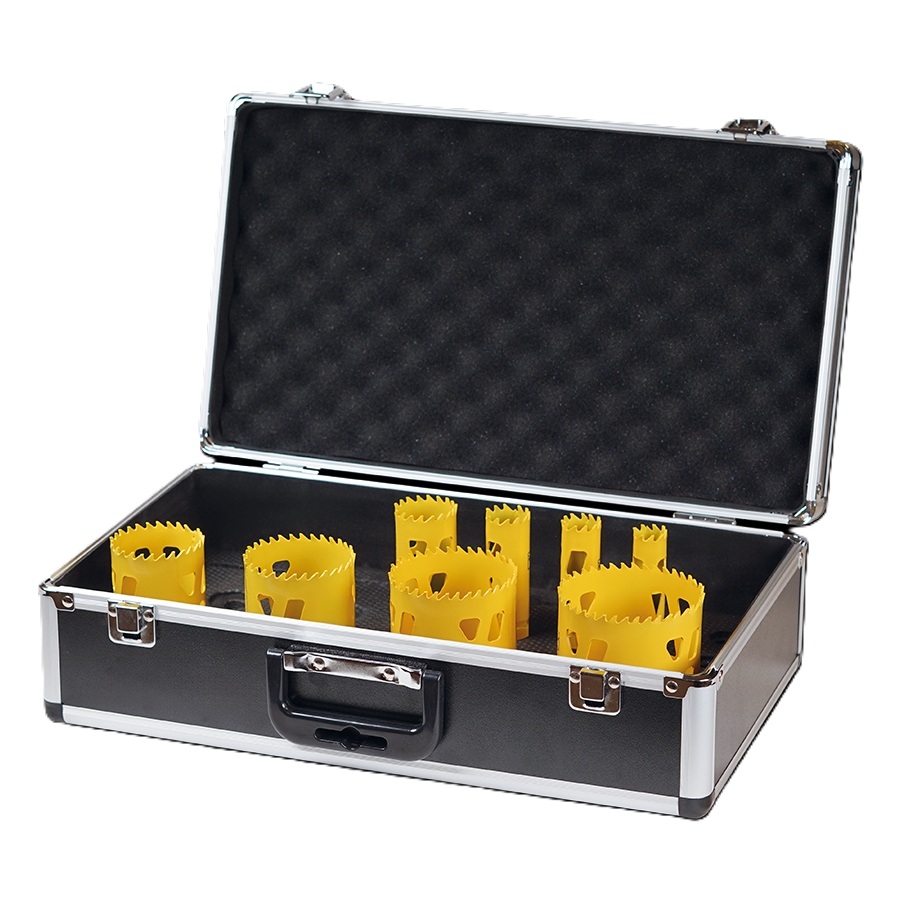 Carat LMSSET0800 Multihålsågsset 8 delar Ø19, 22, 25, 35, 51, 60, 68 och 76 mm