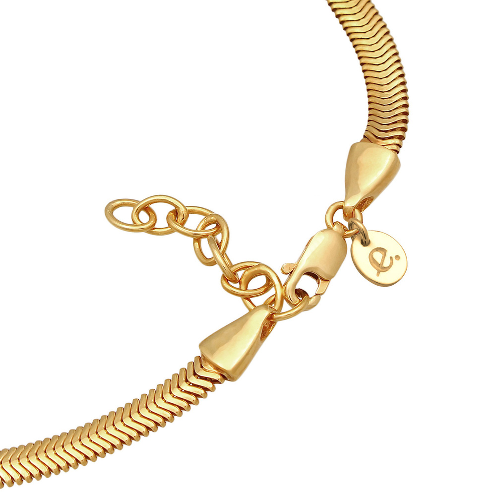 Elli PREMIUM Elli PREMIUM Bracelet de Cheville Femmes Bracelet de Cheville plat élégant en Arg Bijoux