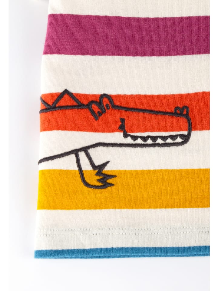 Sigikid T-Shirt Happy Crocodile in ecru/bunt gestreift günstig kaufen
