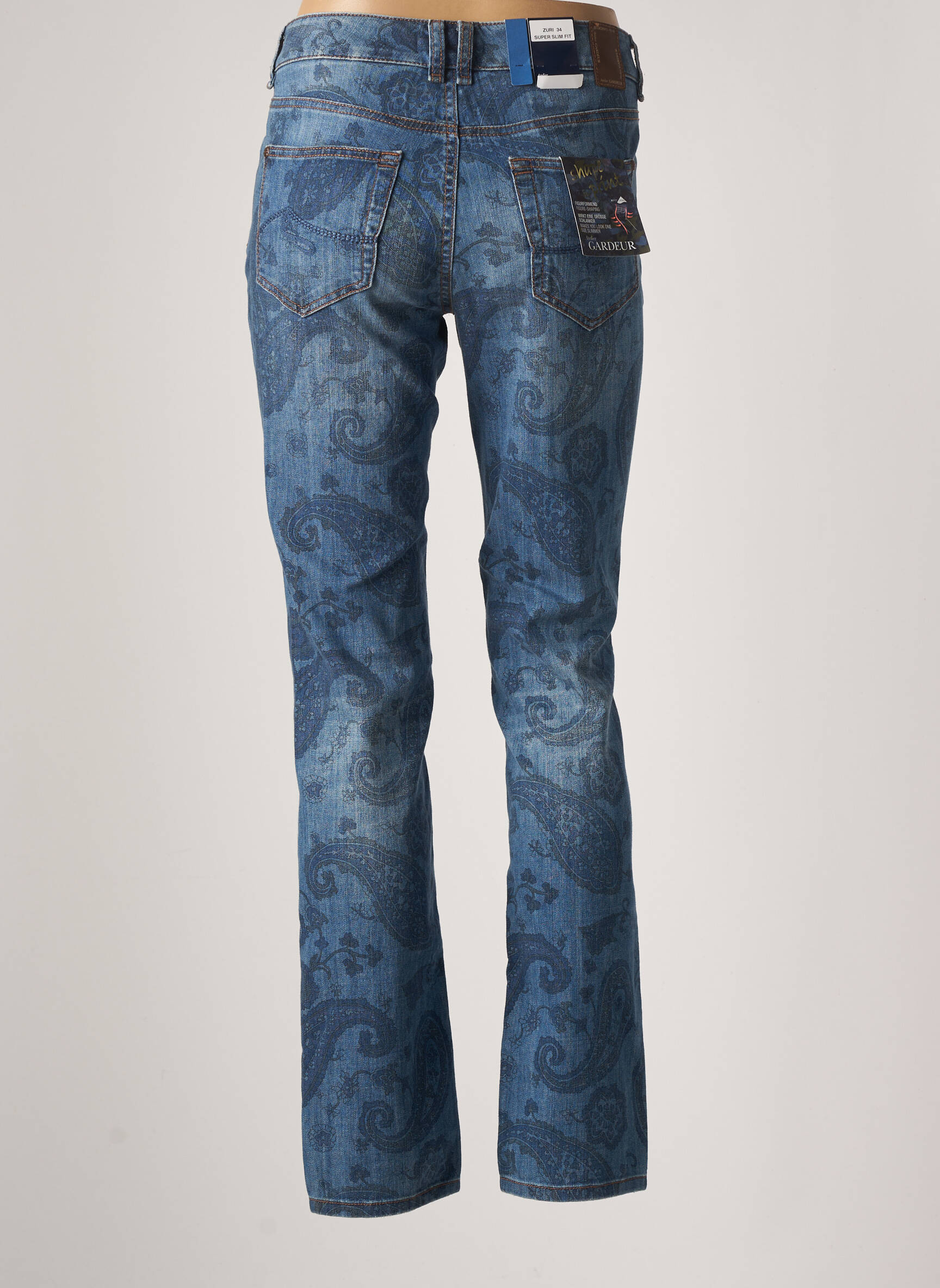 Atelier Gardeur Jeans Coupe Slim Femme couleur bleu