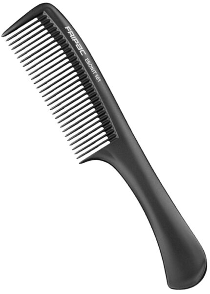 Fripac Matte Black Griffkamm, Fein 23 cm Kamm