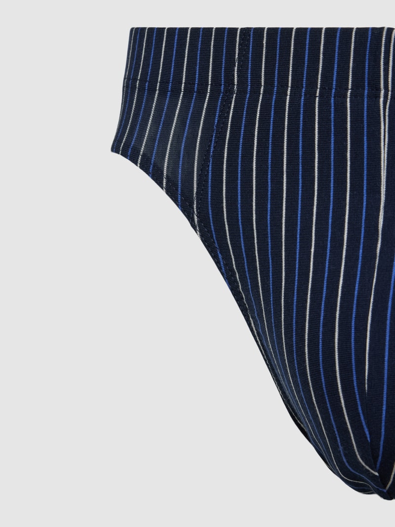 Slip mit Streifenmuster in royalblau