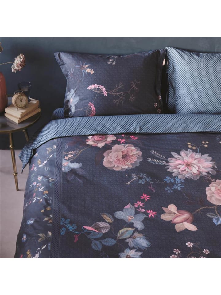 PiP Studio Bettwäsche Tokyo Bouquet in Dunkelblau günstig kaufen