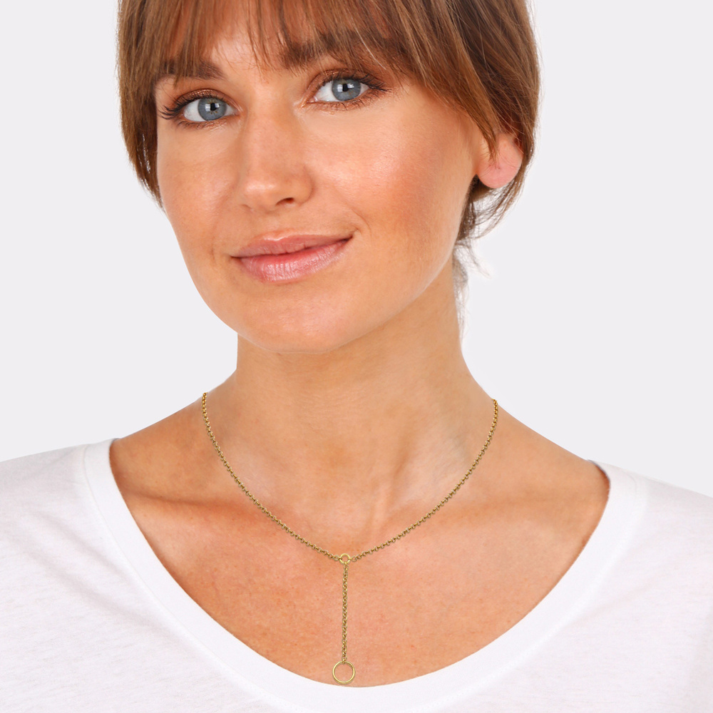 Elli Elli Collier Choker Cercle Découpe Basic Minimal Trend Collier Femme - (925/1000) collier