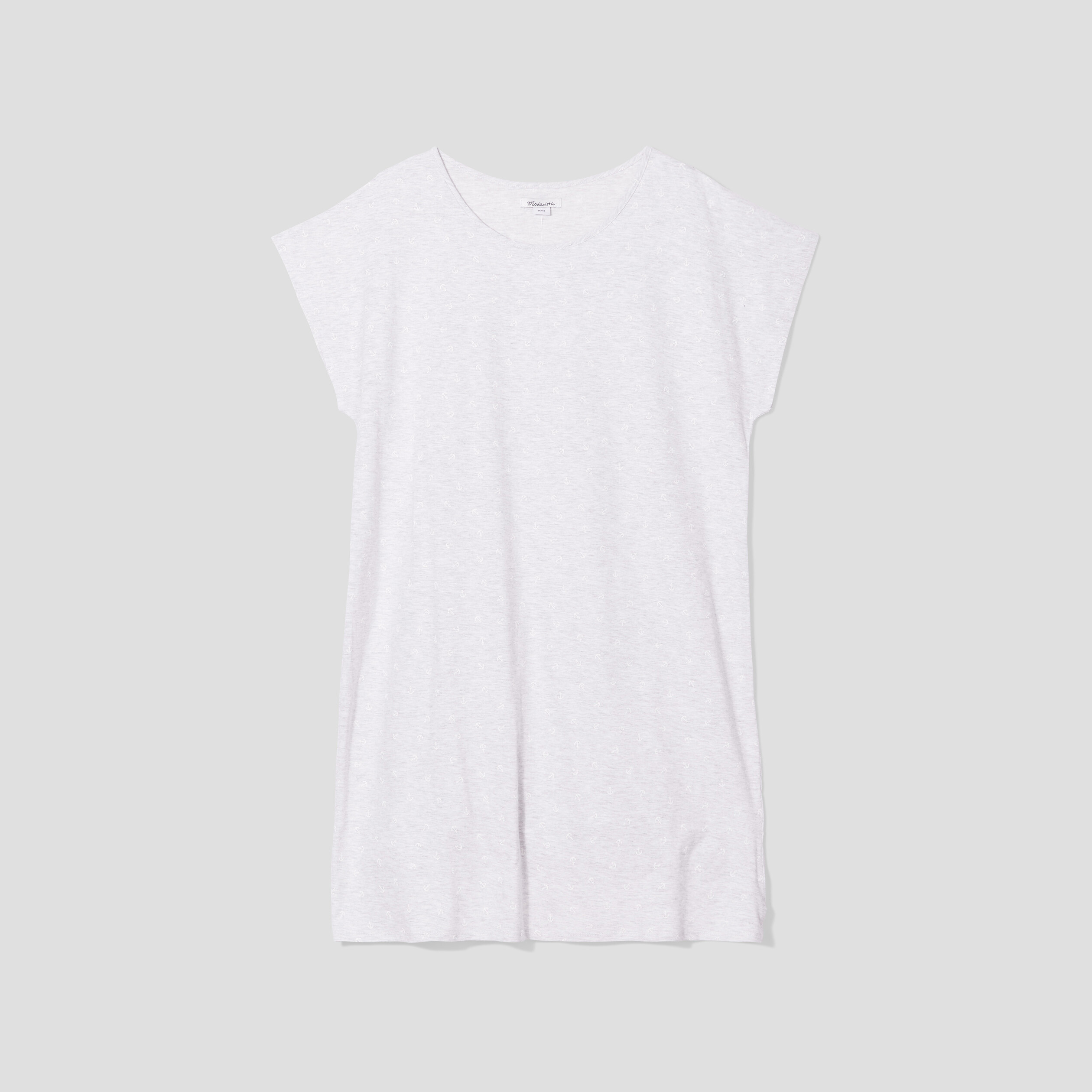 Chemise de nuit gris clair femme grande taille | La Halle