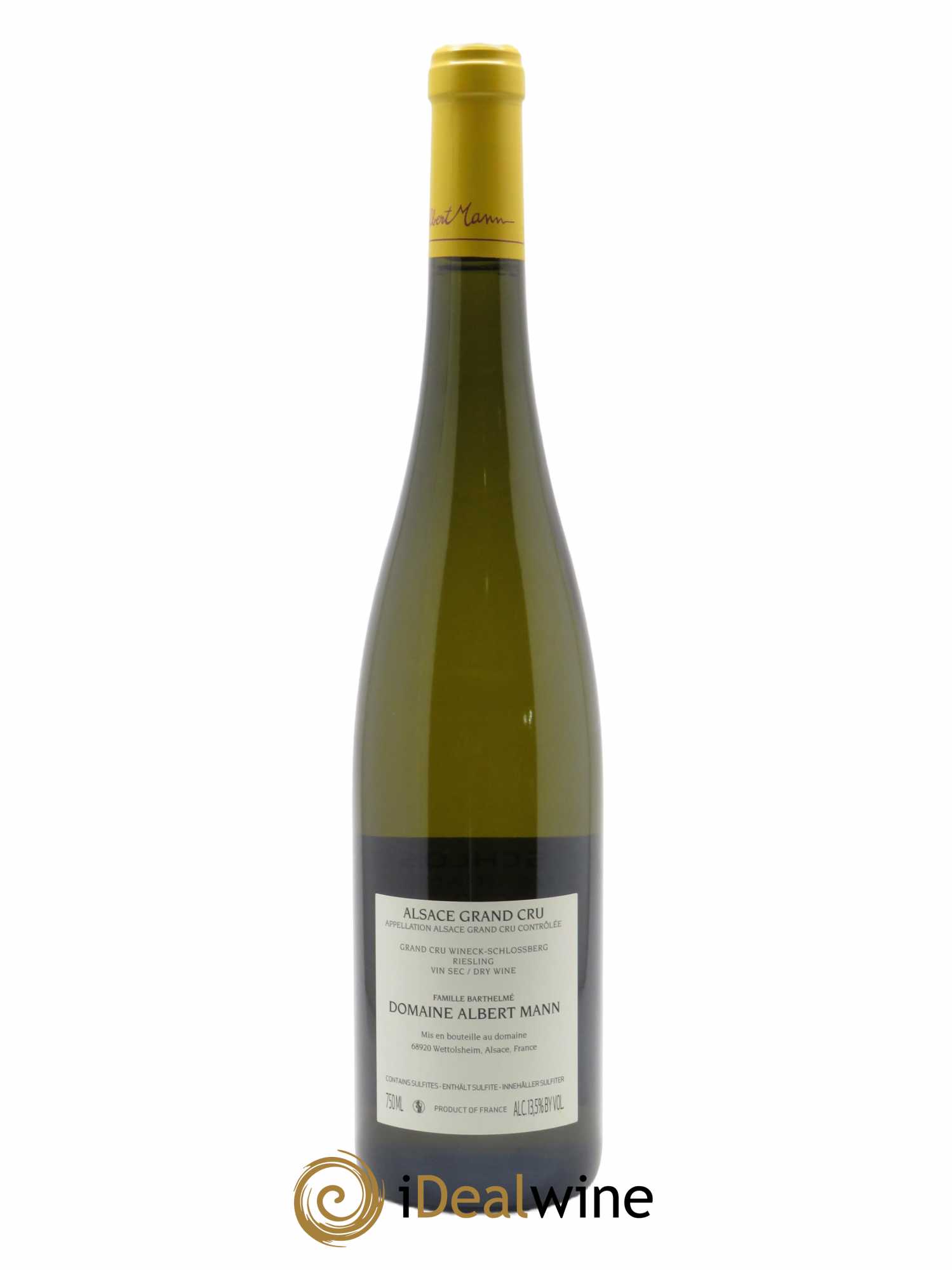 Riesling Grand cru Wineck-Schlossberg Albert Mann  2020 - Lot de 1 Bouteille