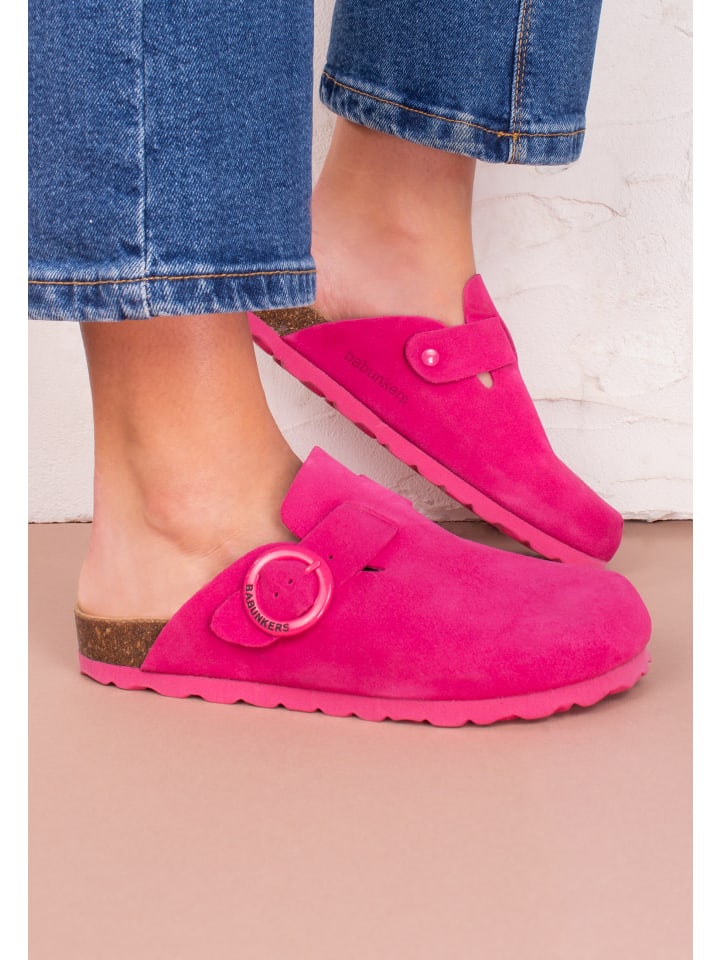 babunkers Pantoletten  in pink günstig kaufen