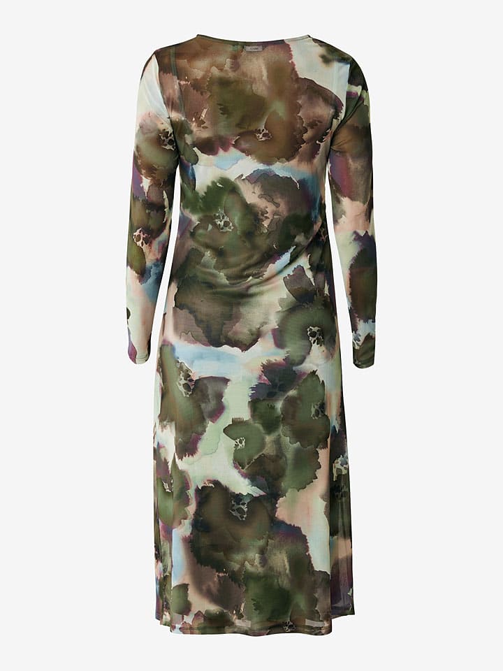 Mexx Kleid in Dunkelgrün/ Hellblau günstig kaufen
