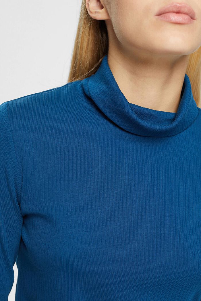 Cropped Longsleeve mit Rollkragen