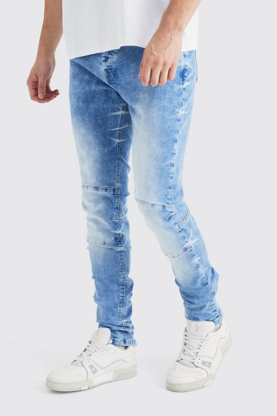 Tall Skinny Stretch Jeans mit Reißverschluss