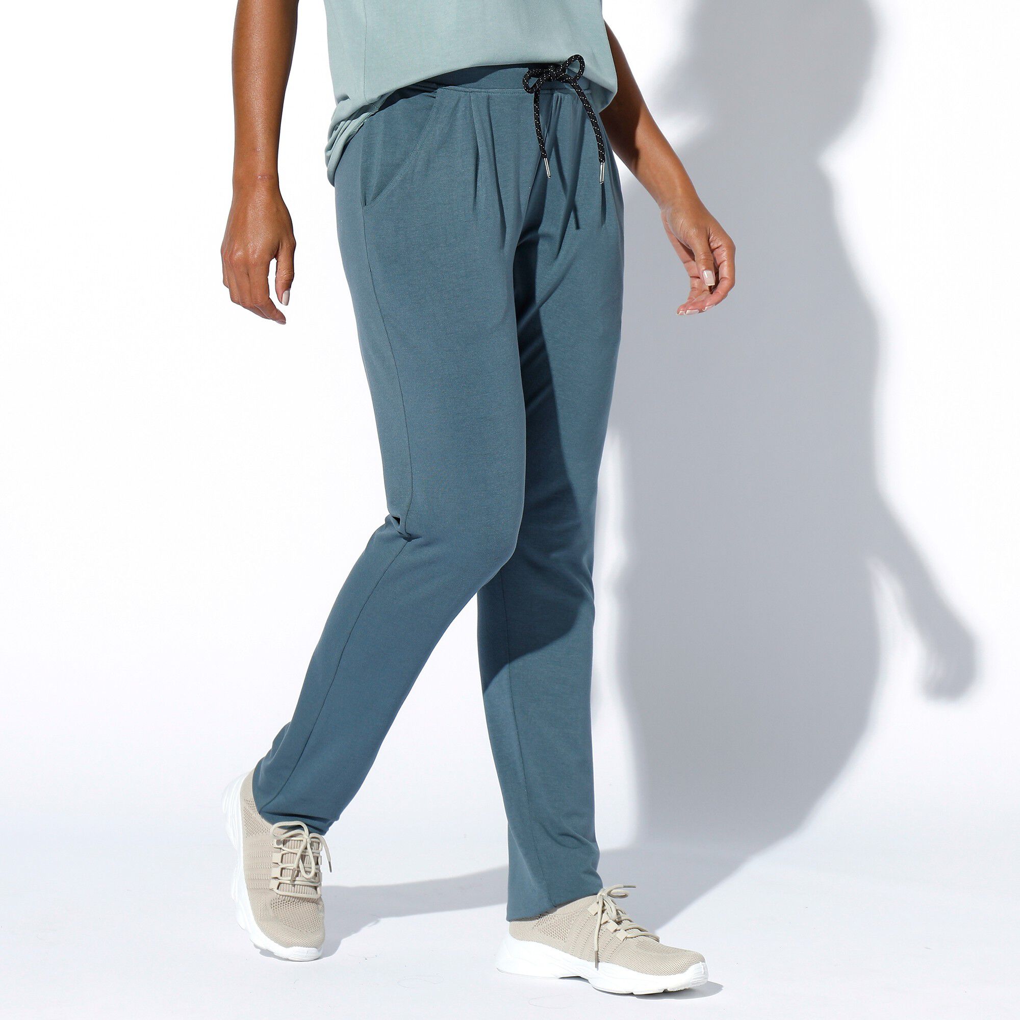 Pantalon maille fluide uni