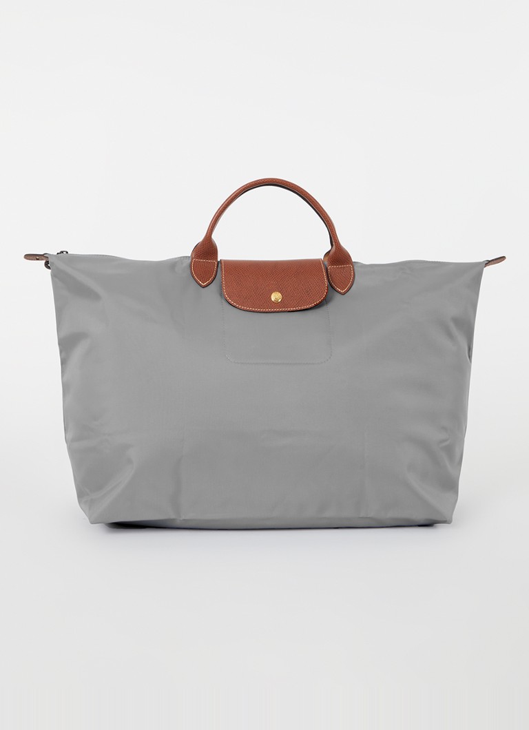 Geantă de voiaj Longchamp Le Pliage Original, mărimea S, cu detalii din piele.