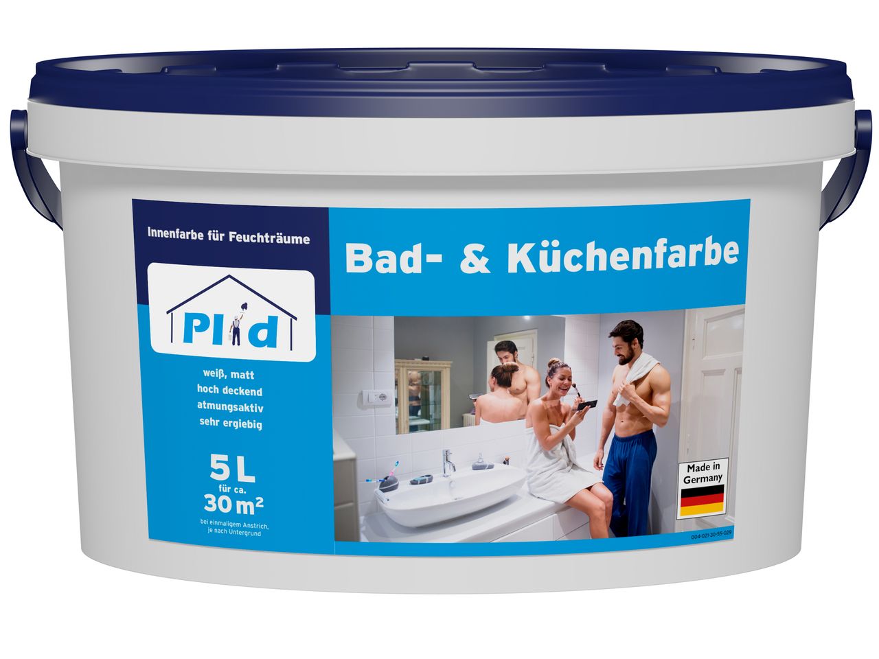 Plid Premium Bad & Küchenfarbe Badfarbe Küchenfarbe Feuchtraumfarbe Weiß